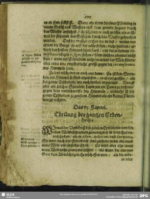 Das 93. Capitel. Theilung des gantzen Erdenkreisses