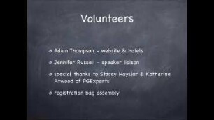 PGCon 2019 - Opening Sessions