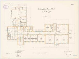 Augenklinik der Universität Göttingen: Grundriss 2. Obergeschoss 1:100
