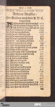 Anderes Register.