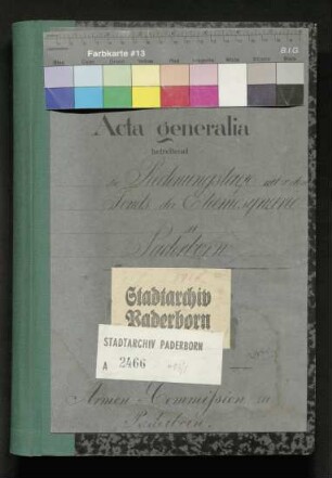 Rechnungslage über die Eleemosynarie (Almosenstiftungen)