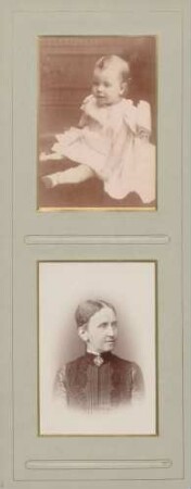 oben: Unbekannt (Kleinkind) unten: Großherzogin Luise von Baden