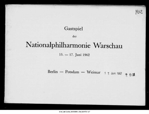 Gastspiel der Nationalphilharmonie Warschau