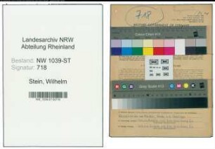 Entnazifizierung Wilhelm Stein , geb. 27.03.1898 (Kranfuehrer)