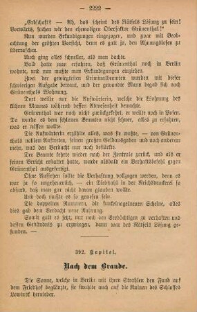 392. Kapitel. Nach dem Brande