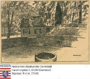 Auerbach an der Bergstraße, Fürstenlager / Brunnen und Gebäude