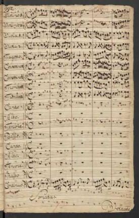 Aurora lucis; Coro (2), orch, bc; B-Dur