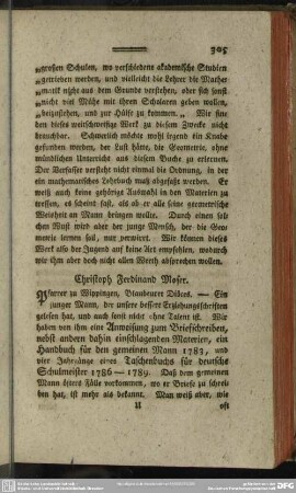 Christoph Ferdinand Moser