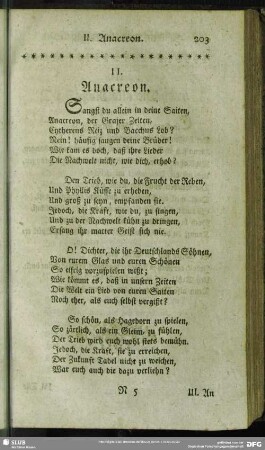II. Anacreon