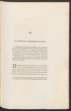 XV - Un publicista argentino en Europa