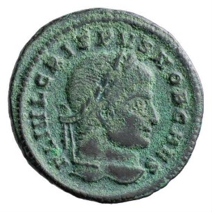 Münze, Follis, Aes 3, 324 - 325 n. Chr.