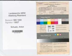 Entnazifizierung Anton Schuetz, geb. 31.08.1902 (Bankangest.)