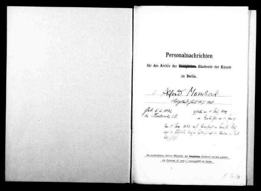 Mombert, Alfred - Schriftsteller 1928 - Januar - 10