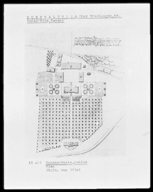 Plan des Schlosses Hohenaltheim