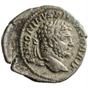 Münze, Denar, 212 n. Chr.