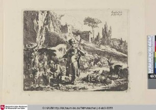 [Die Spinnerin neben der Wäscherin; The spinner and woman washing clothes]