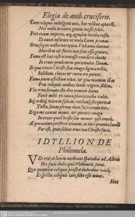 Idyllion de Philomela