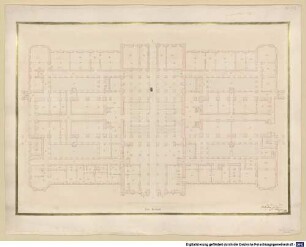 Nachlass von Eduard Metzger (1807 - 1894) - BSB Ana 570, V. Architekturzeichnungen. Wettbewerbsentwurf Ständehaus für Ungarn - BSB Ana 570(V