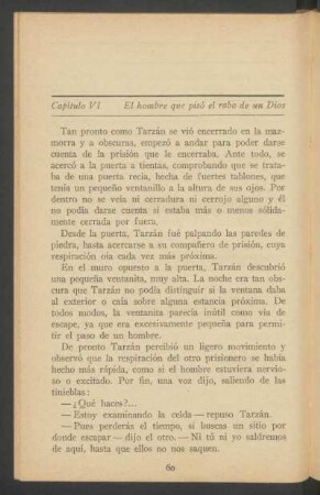 Capítulo VI - El hombre que pisó el rabo de un Dios