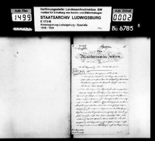 Polizeisachen, öffentliche Sicherheit und Ordnung, Oberamt Cannstatt