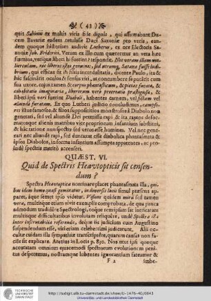 QUÆST. VI. Quid de Sectris Heavtopticis sit censendum?
