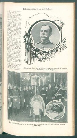 Fallecimiento del coronel Calaza
