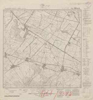 3342 (alte Nr.: 1761) Ribbeck, Topographische Karte 1:25000 (4cm - Karte)