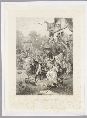 Une guinguette (dix-huitième siècle)