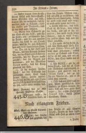 Nach erlangtem Frieden.