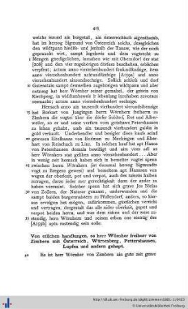Von etlichen handlungen, so herr Wörnher freiherr von Zimbern mit Österreich, … gehapt.