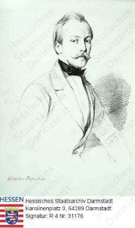 Hofmann, Wilhelm (1831-1914) / Porträt, Halbfigur, linksgewandt, vorblickend