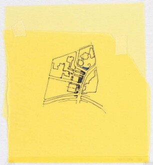 Beitrag BDA-Wettbewerb Kulturform, Berlin: Skizze Lageplan