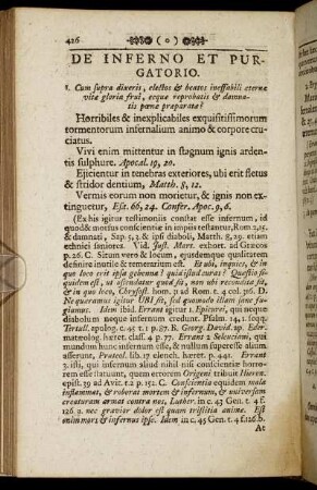 De Inferno Et Purgatorio. - De Sacramentis In Genere.