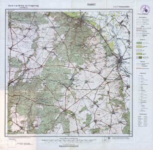 Reichskarte: Karte von Berlin und Umgebung in 12 Blättern, Blatt IV Freienwalde