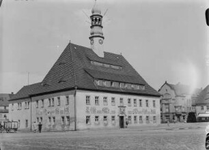 Neustadt in Sachsen. Blick zum Rathaus