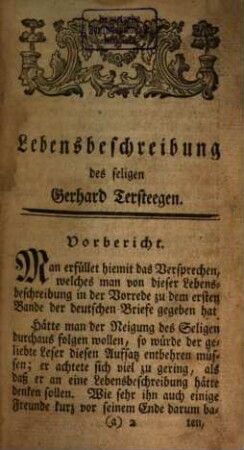 Geistliche und Erbauliche Briefe über das Inwendige Leben und wahre Wesen des Christenthums, Zweiter Band. III. Theil
