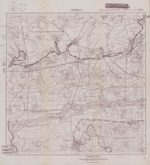 2632 Lübtheen, Topographische Karte 1:25000 (4cm - Karte)