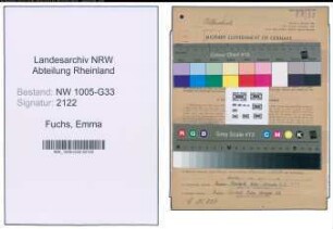 Entnazifizierung Emma Fuchs , geb. 01.07.1894 (Lehrerin)