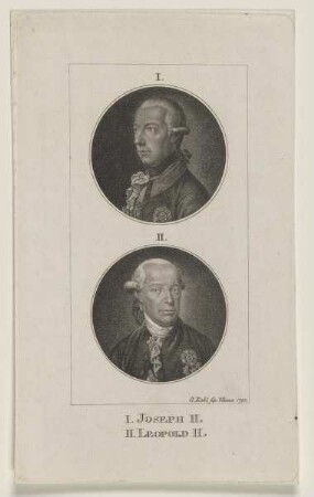 Bildnisse des Joseph II. und des Leopold II.