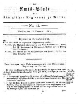 No 42, 12. Dezember 1821