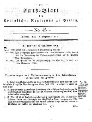 No 42, 12. Dezember 1821