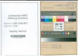 Entnazifizierung Heinrich Lepping , geb. 29.06.1902 (Landwirt)