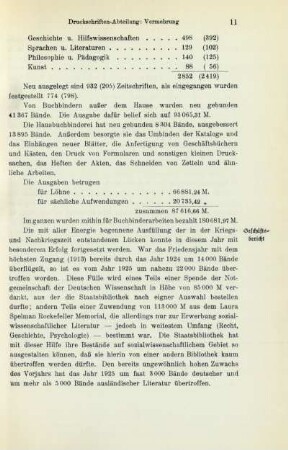 [II Die einzelnen Abteilungen]