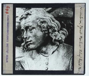Naumburger Meister, Bassenheimer Reiter,Bassenheim, Pfarrkirche St. Martin : Detail: Kopf des Hl. Martin