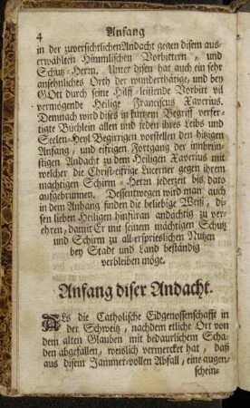 Anfang diser Andacht.