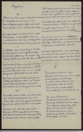 Da auf dem seidenen lager : [SW II:H2(Algabal)]; [SW II, S. 70/124]