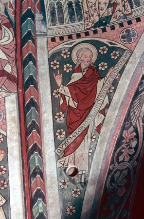 östliche Gewölbekappe — Bildfeld im Gewölbezwickel: Unbekannter Prophet