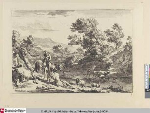 [Der sitzende halbnackte Mann beim Flusse; Resting bather on a river-bank]