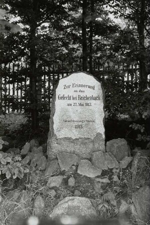 Gedenkstein zur Erinnerung an das Gefecht bei Reichenbach am 22. Mai 1813