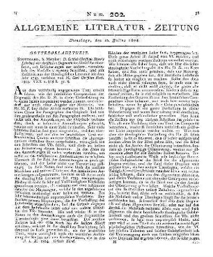 Kleine Fabellese für die Jugend. Zürich, Leipzig: Ziegler 1803